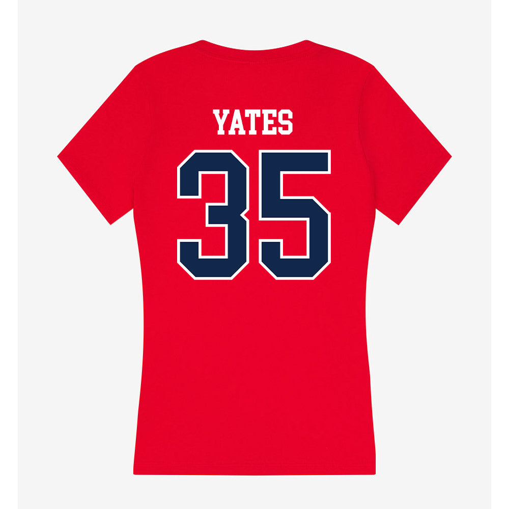 Ole Miss - NCAA Football : Damarius Yates - Women's V-Neck T-Shirt-1