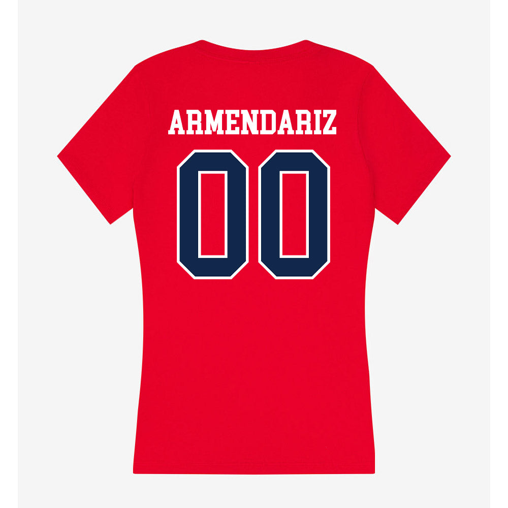 Ole Miss - NCAA Softball : Madelyn Armendariz - Women's V-Neck T-Shirt-1