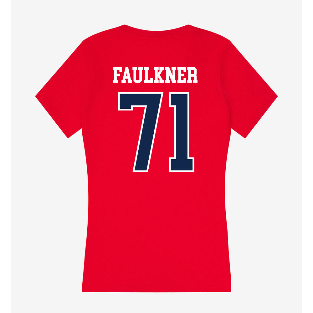 Ole Miss - NCAA Football : Emanuel Faulkner - Women's V-Neck T-Shirt-1