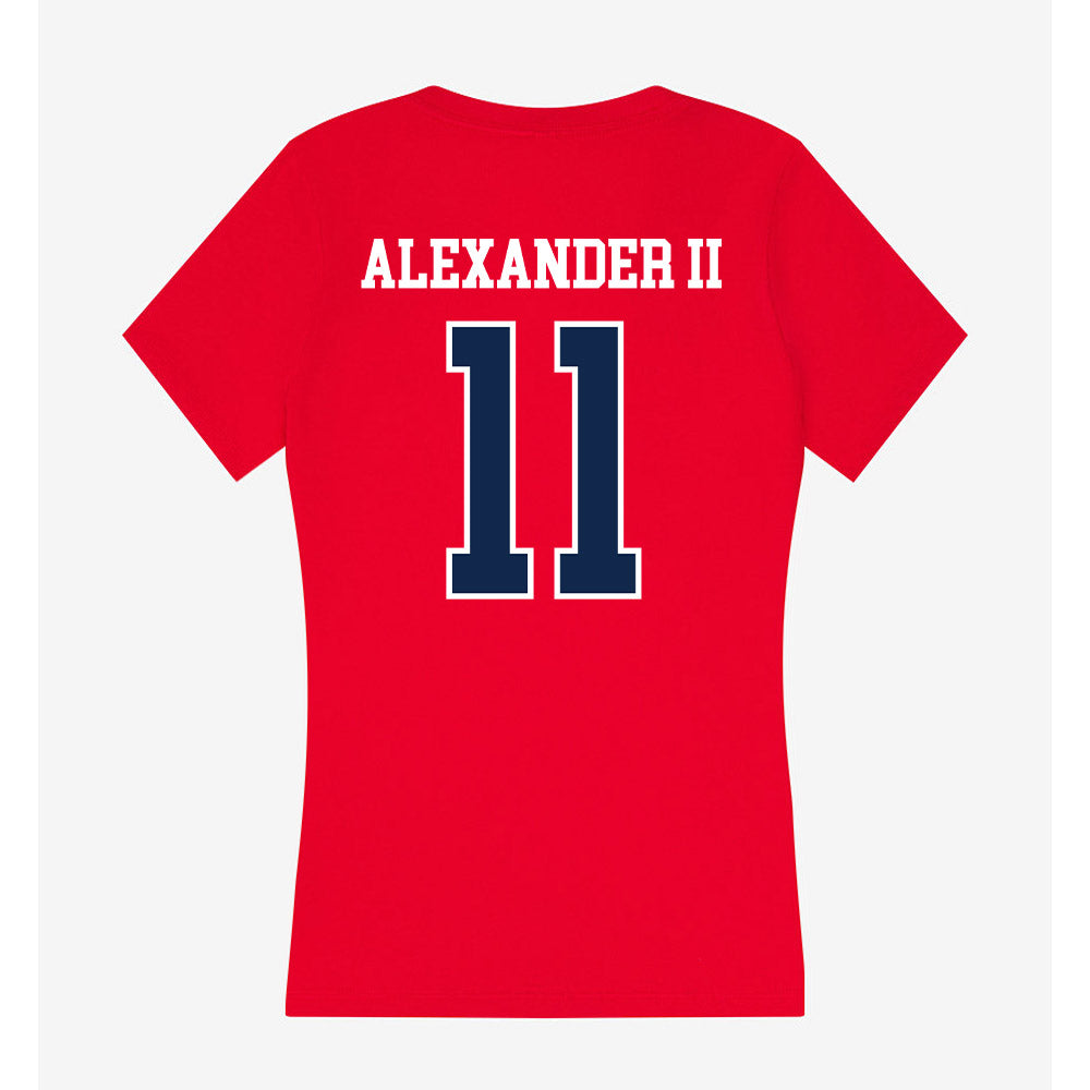 Ole Miss - NCAA Football : Hilton Deuce Alexander II - Women's V-Neck T-Shirt-1