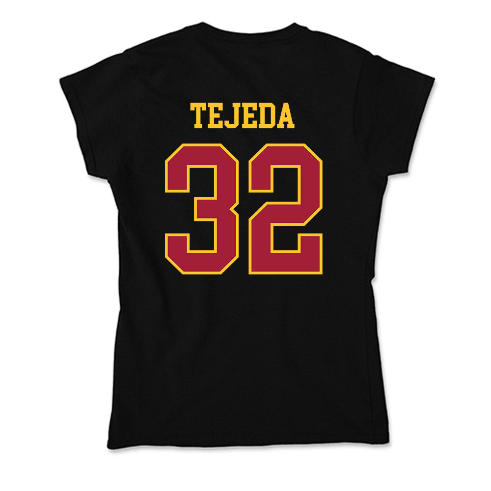 USC - NCAA Baseball : Richard Tejeda - Soft Style Women’s T-Shirt-1