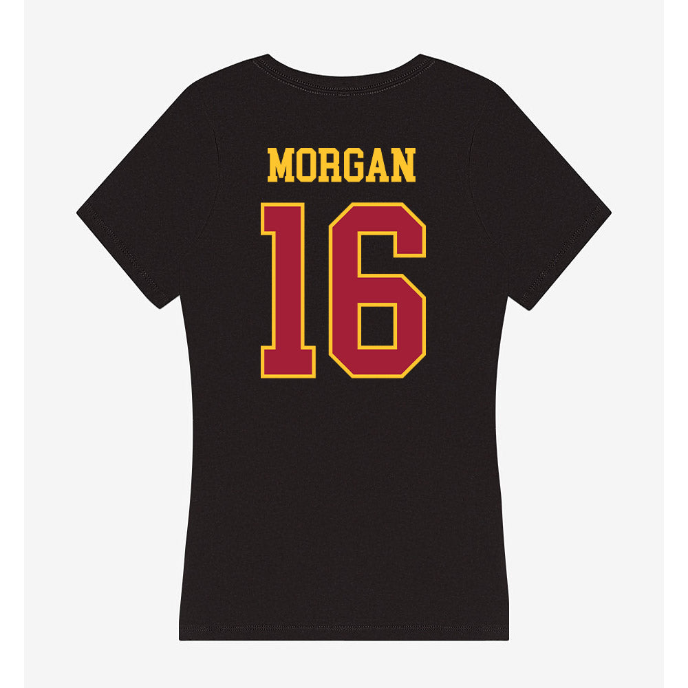 USC - NCAA Women's Soccer : Kensington Morgan - Women's V-Neck T-Shirt-1