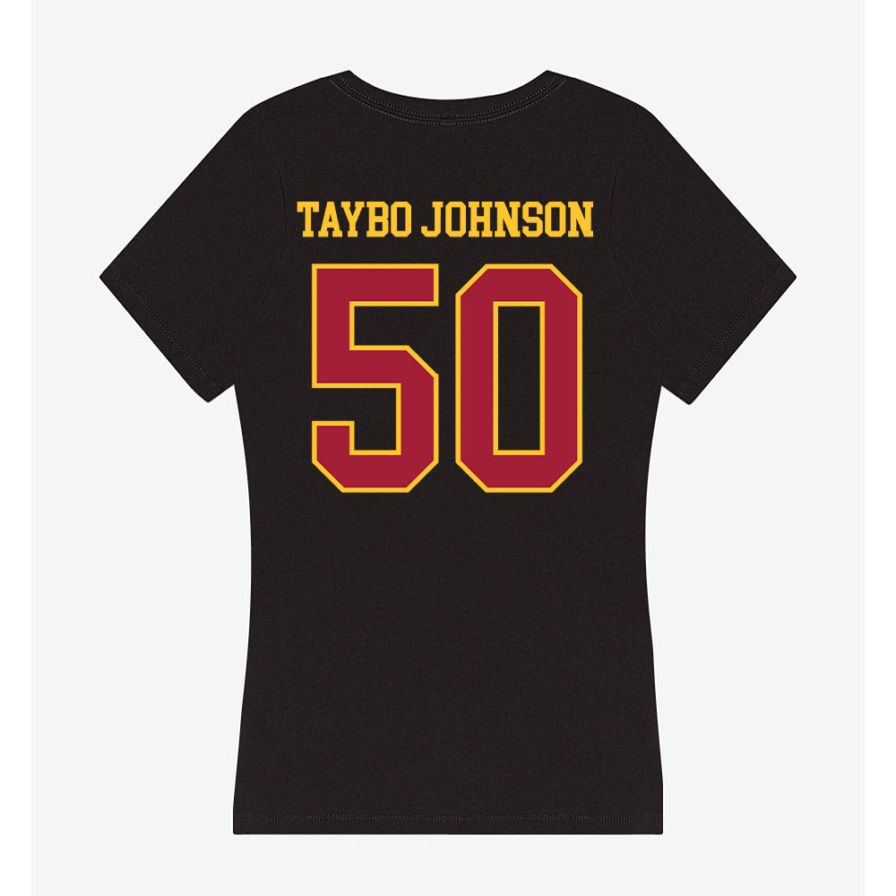USC - NCAA Football : Taylor "Taybo" Johnson - Women's V-Neck T-Shirt-1
