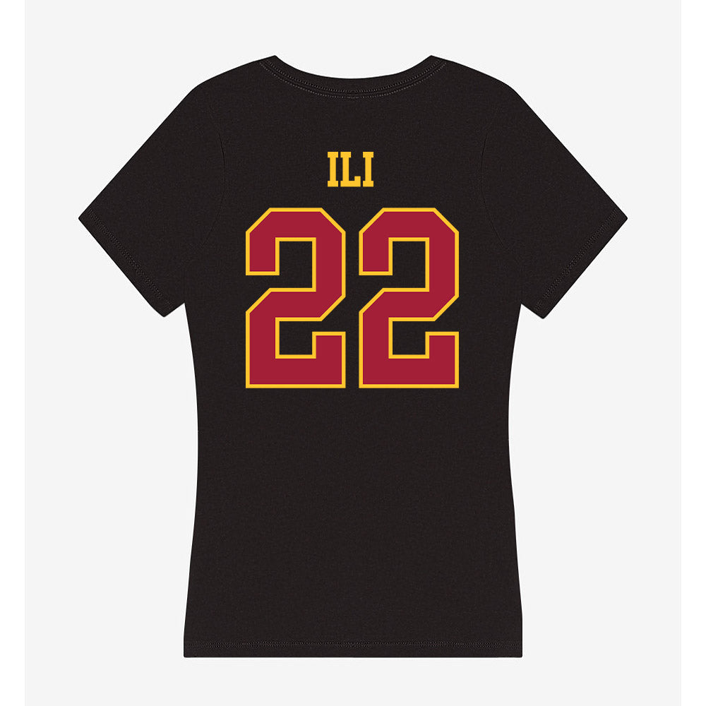 USC - NCAA Football : Talanoa Ili - Women's V-Neck T-Shirt-1