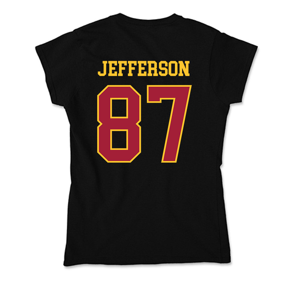 USC - NCAA Football : Josiah Jefferson - Soft Style Women’s T-Shirt-1