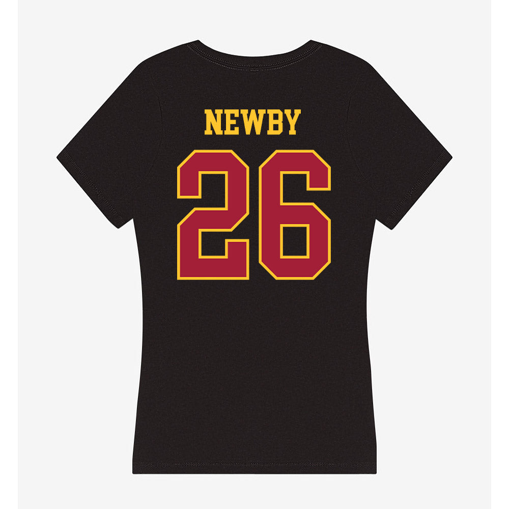 USC - NCAA Football : Elijah Newby - Women's V-Neck T-Shirt-1