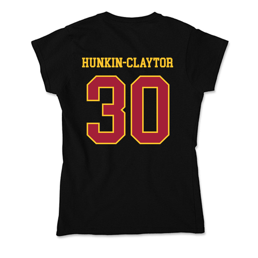 USC - NCAA Men's Basketball : Aaron Hunkin-Claytor - Soft Style Women’s T-Shirt-1