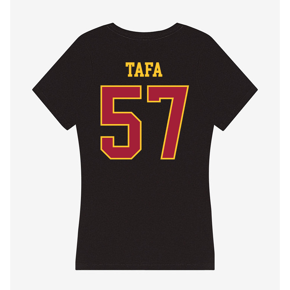 USC - NCAA Football : Esun Tafa - Women's V-Neck T-Shirt-1