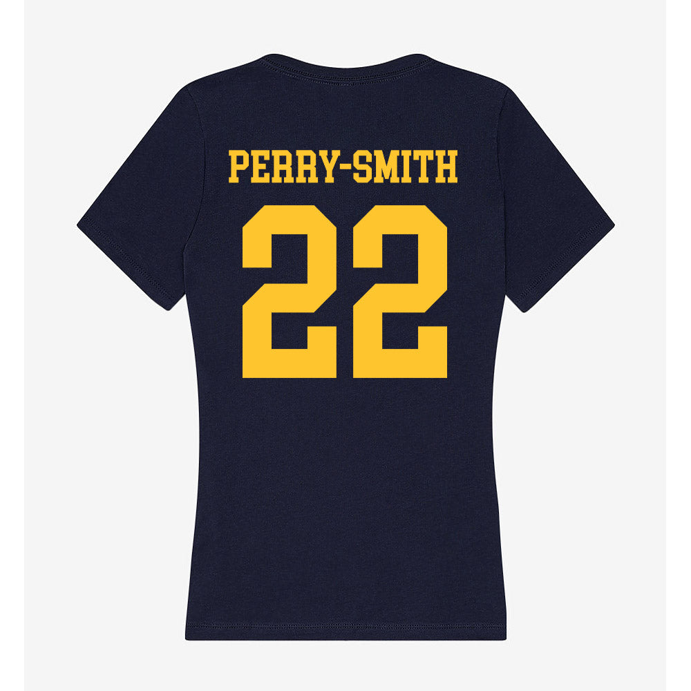 UC Berkeley - NCAA Football : Carson Perry-Smith - Classic Shersey Women's V-Neck T-Shirt-1