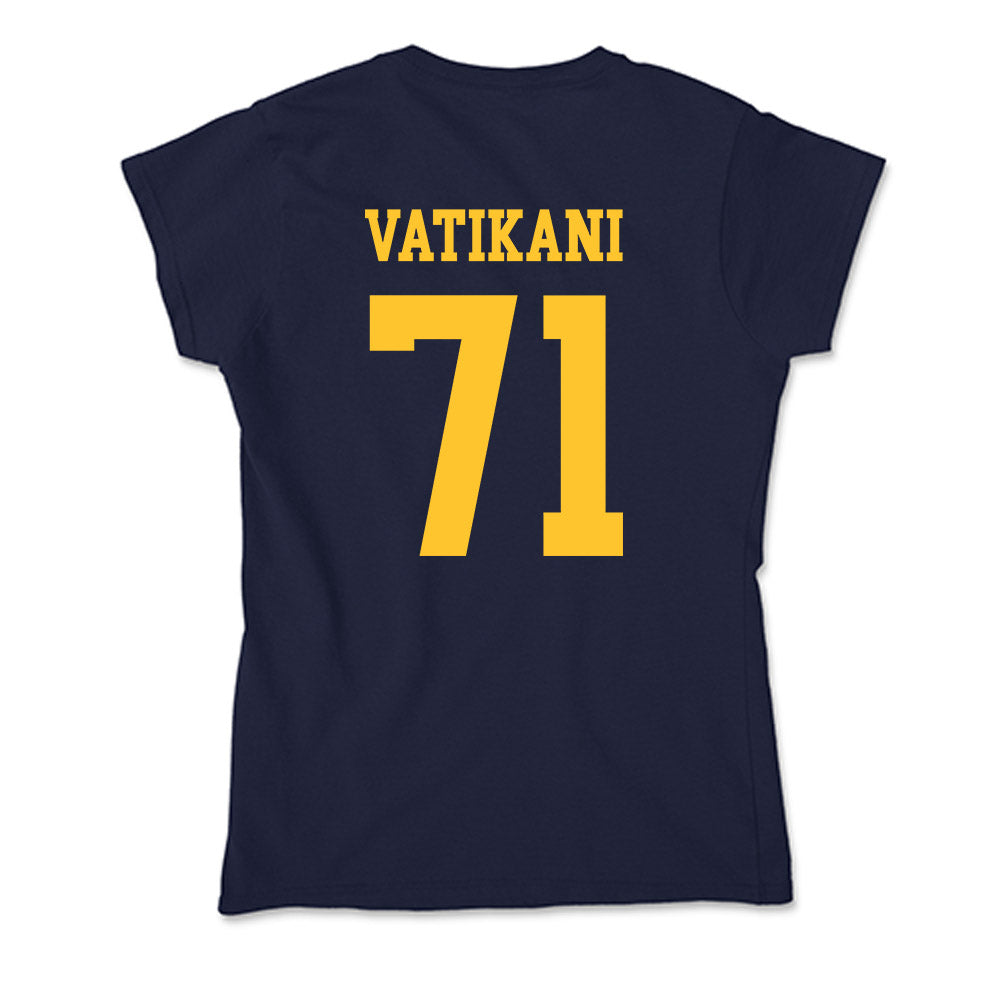UC Berkeley - NCAA Football : Sioape Vatikani - Classic Shersey Soft Style Women’s T-Shirt-1