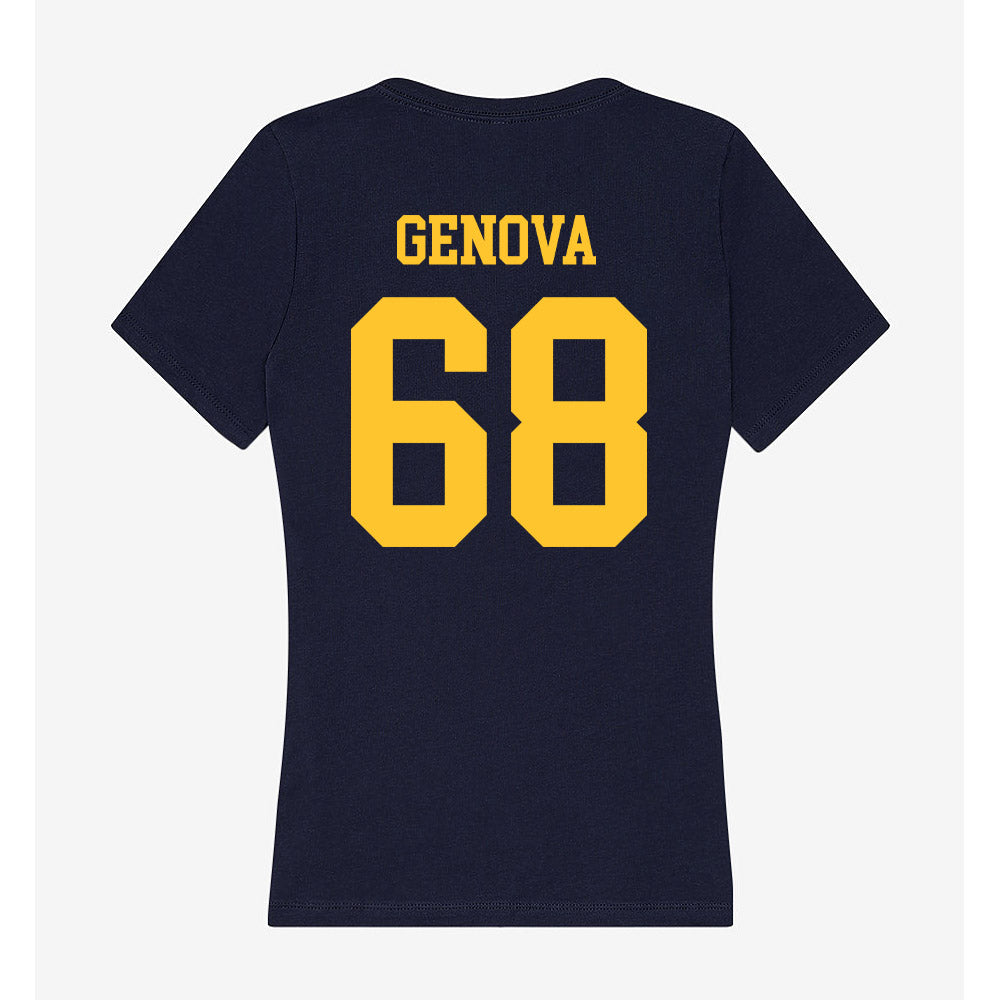 UC Berkeley - NCAA Football : Jojo Genova - Classic Shersey Women's V-Neck T-Shirt-1