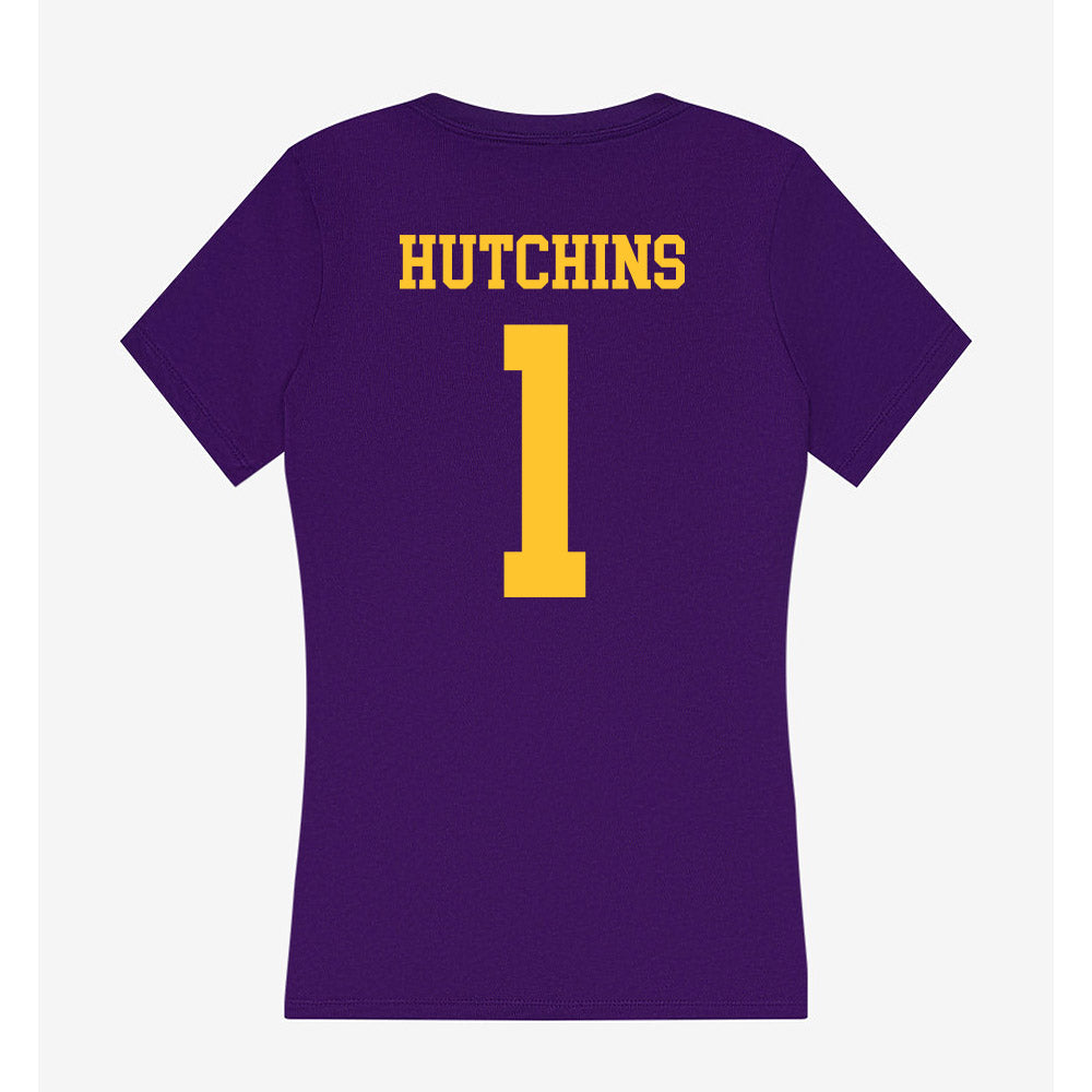 LSU - NCAA Softball : Ally Hutchins - Women's V-Neck T-Shirt-1