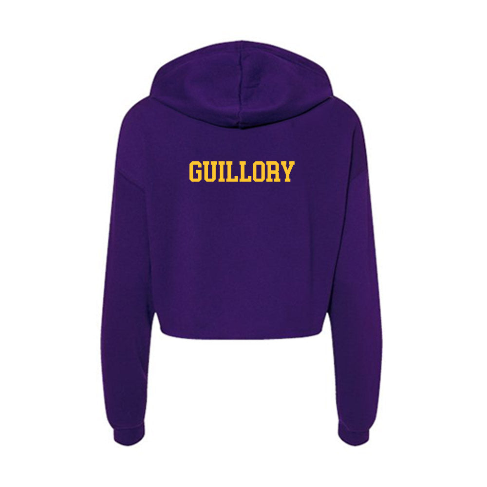 LSU - NCAA Women's Track & Field : Alexis Guillory - Women's Crop Fleece Hoodie-1