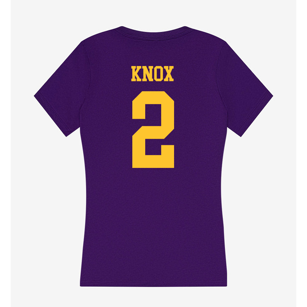 LSU - NCAA Women's Basketball : Grace Knox - Women's V-Neck T-Shirt-1
