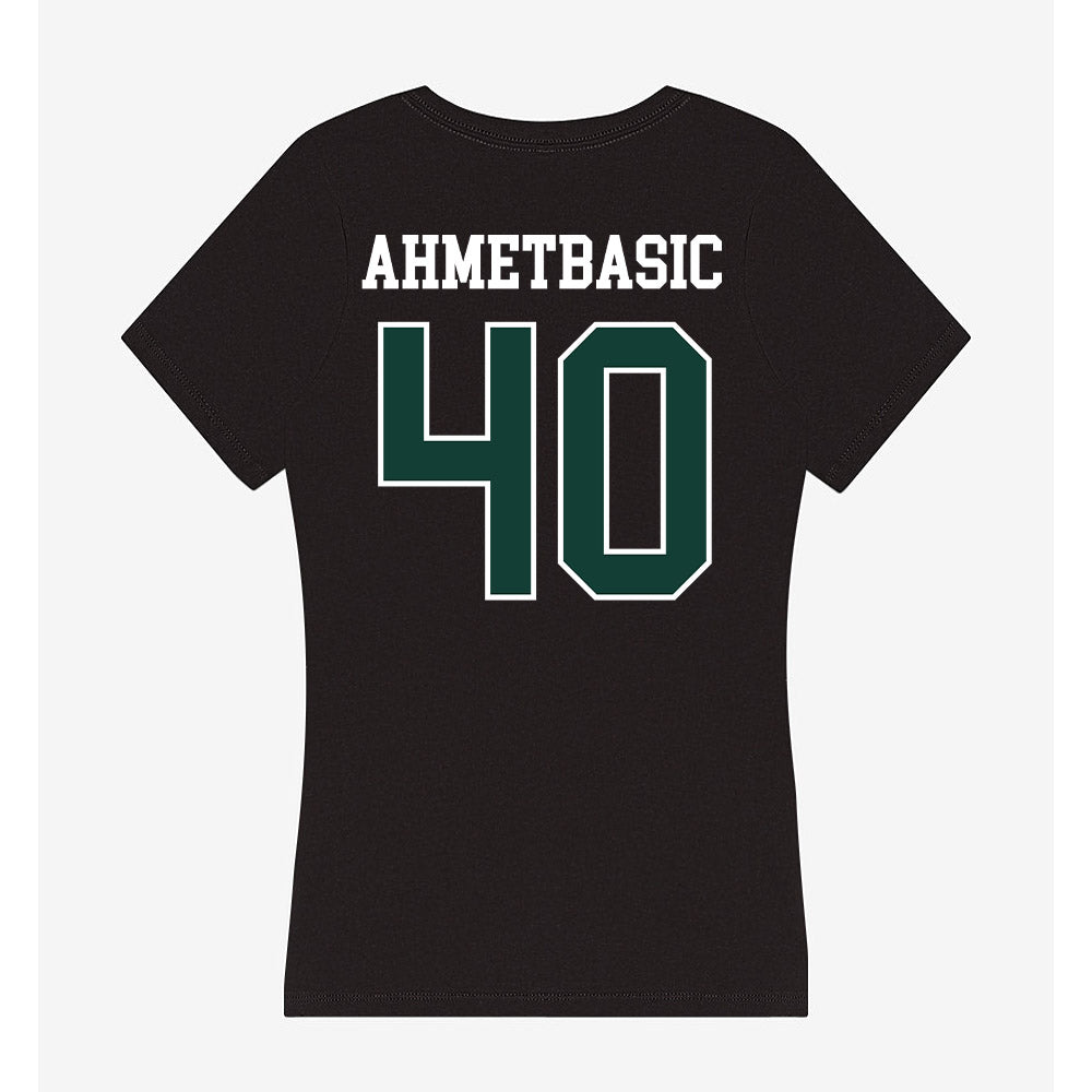 Michigan State - NCAA Football : Tarik Ahmetbasic - Women's V-Neck T-Shirt-1