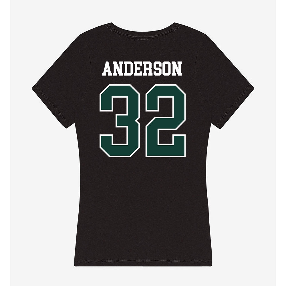 Michigan State - NCAA Men's Soccer : David Anderson - Women's V-Neck T-Shirt-1
