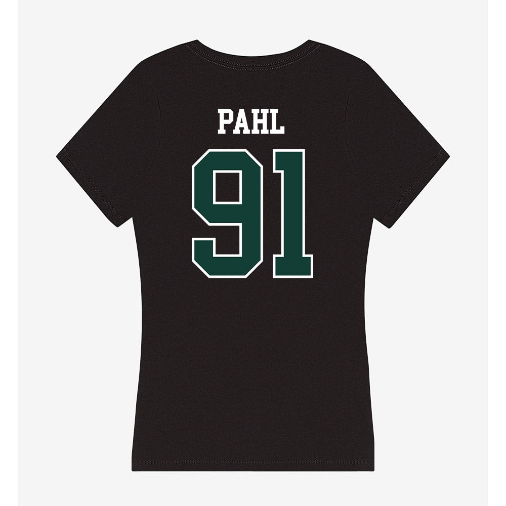 Michigan State - NCAA Football : Jackson Pahl - Women's V-Neck T-Shirt-1