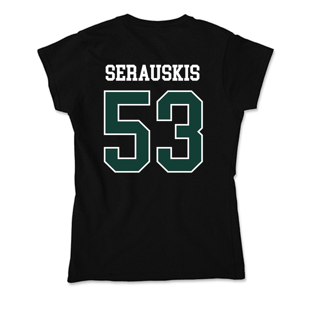Michigan State - NCAA Football : Trey Serauskis - Soft Style Women’s T-Shirt-1
