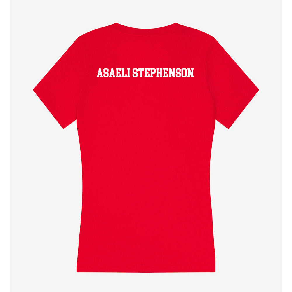 Rutgers - NCAA Football : Ian Asaeli Stephenson - Women's V-Neck T-Shirt-1