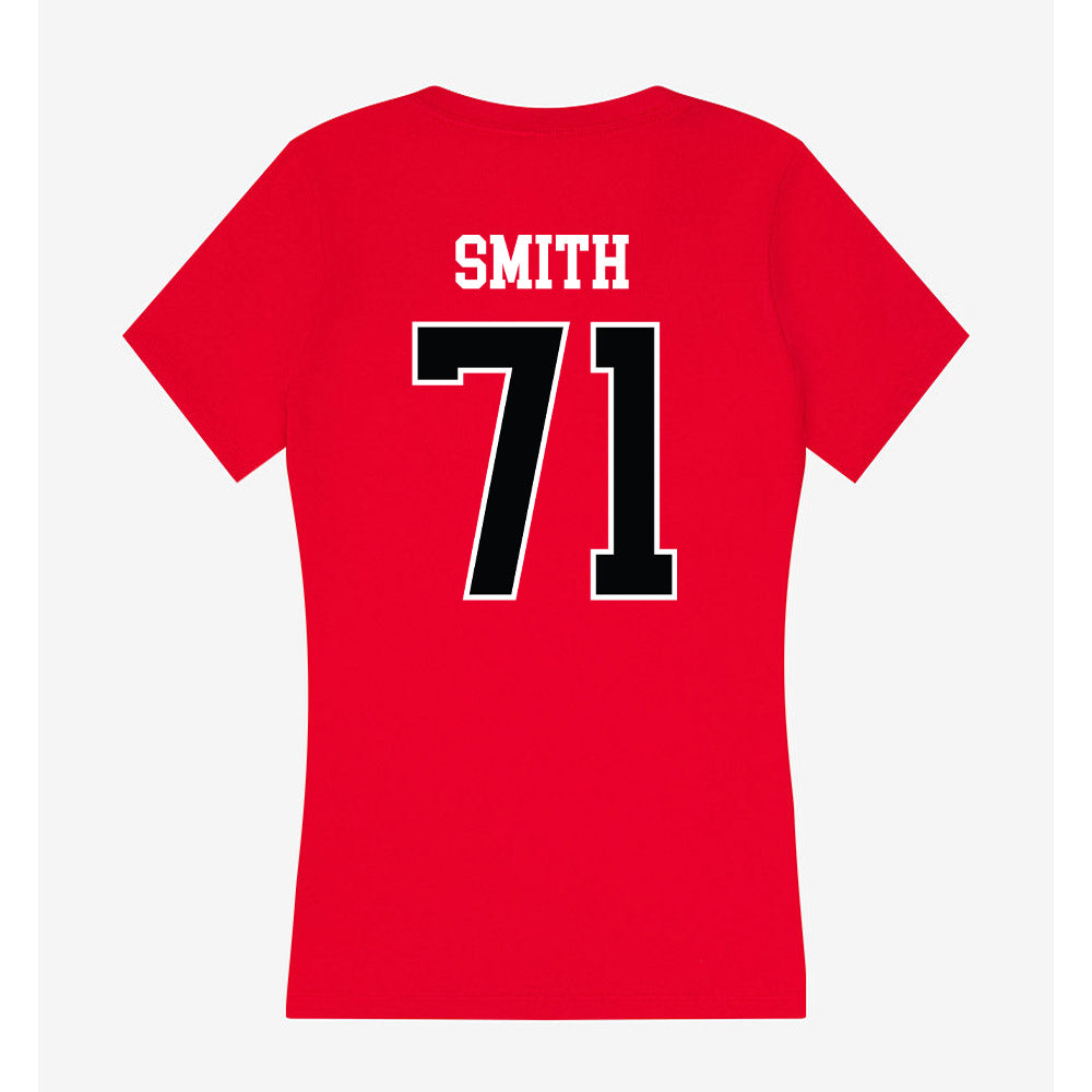 Rutgers - NCAA Football : Jared Smith - Women's V-Neck T-Shirt-1