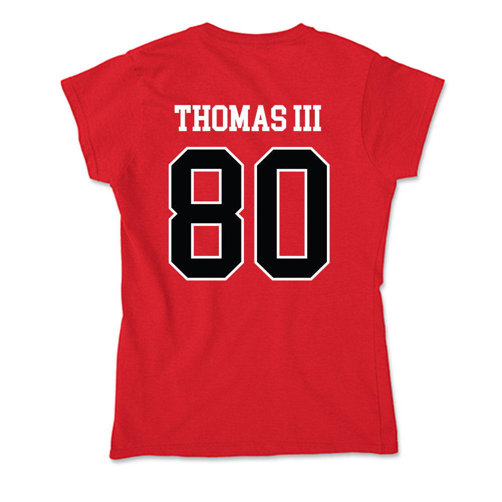 Rutgers - NCAA Football : Michael Thomas III - Soft Style Women’s T-Shirt-1