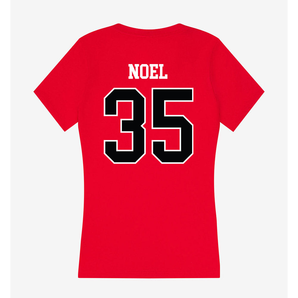 Rutgers - NCAA Football : Latrell Noel - Women's V-Neck T-Shirt-1