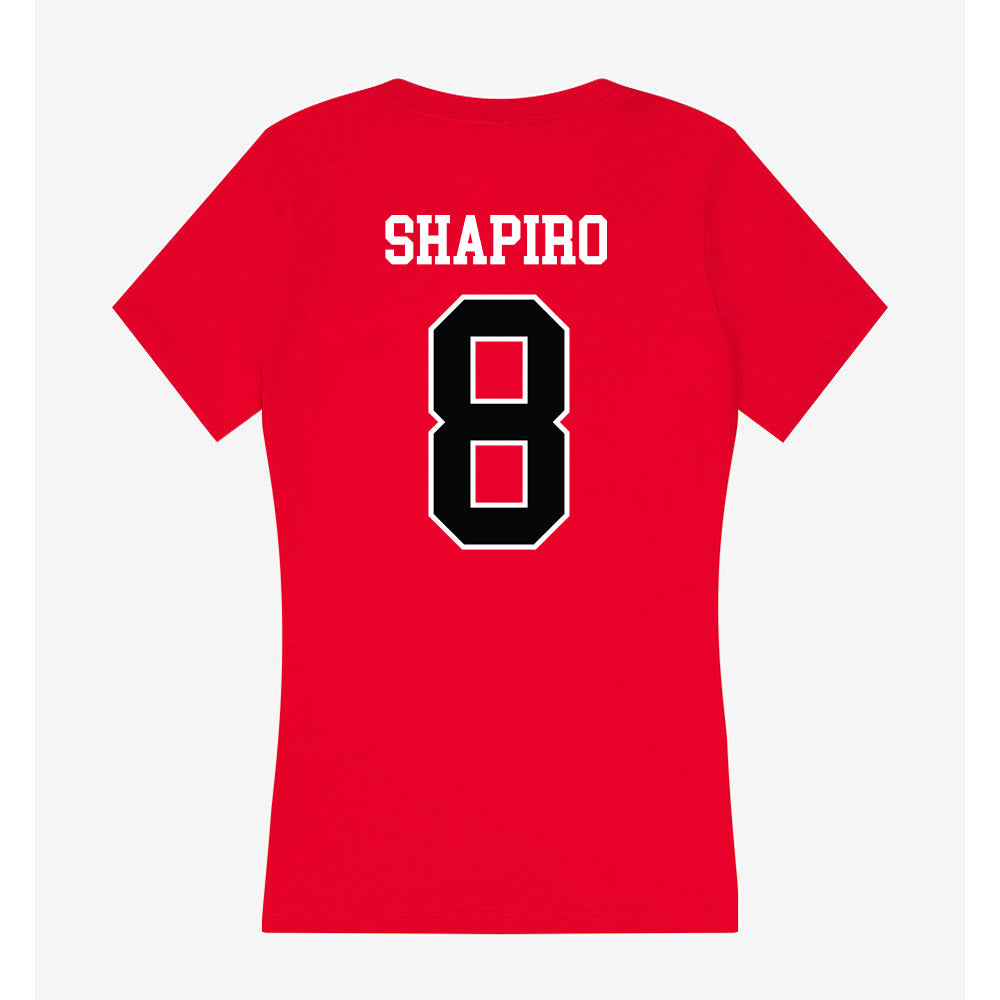 Rutgers - NCAA Baseball : Garrett Shapiro - Women's V-Neck T-Shirt-1