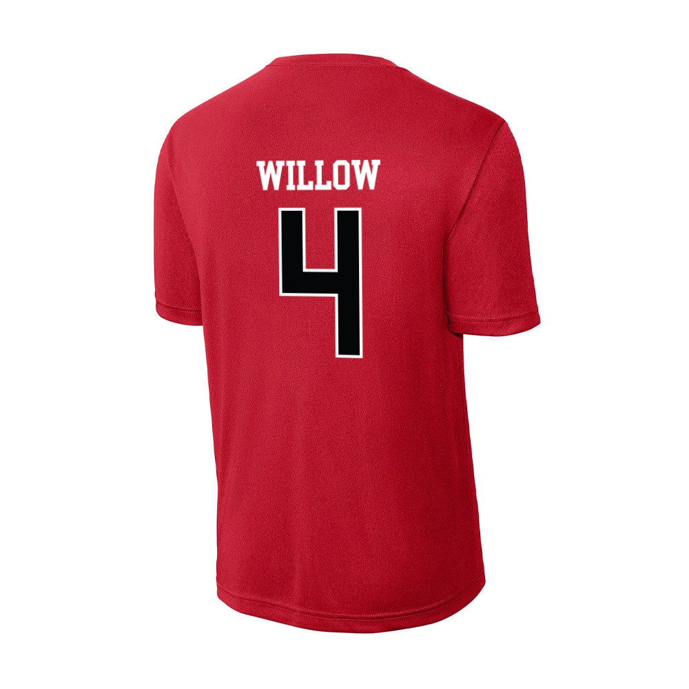 Rutgers - NCAA Women's Volleyball : Karis Willow - Activewear T-Shirt-1