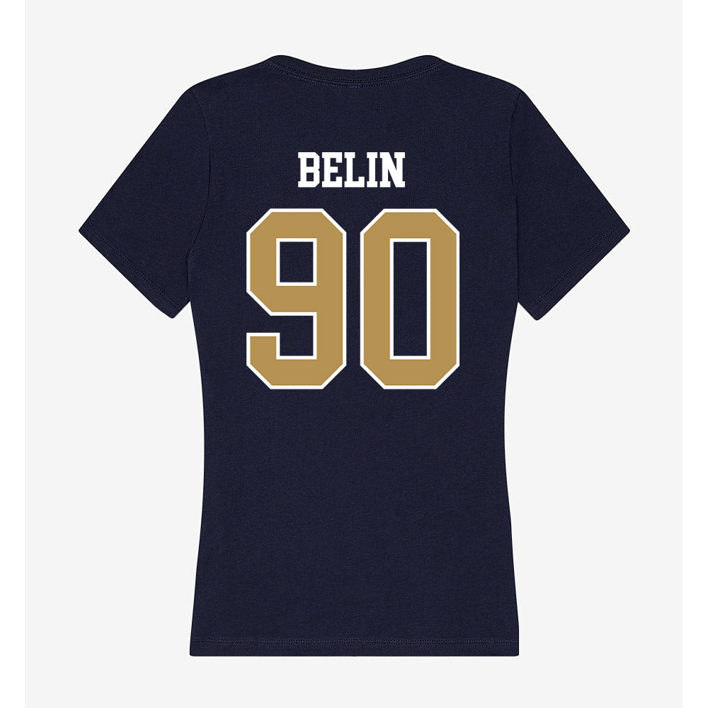 Georgia Tech - NCAA Football : Blake Belin - Women's V-Neck T-Shirt-2