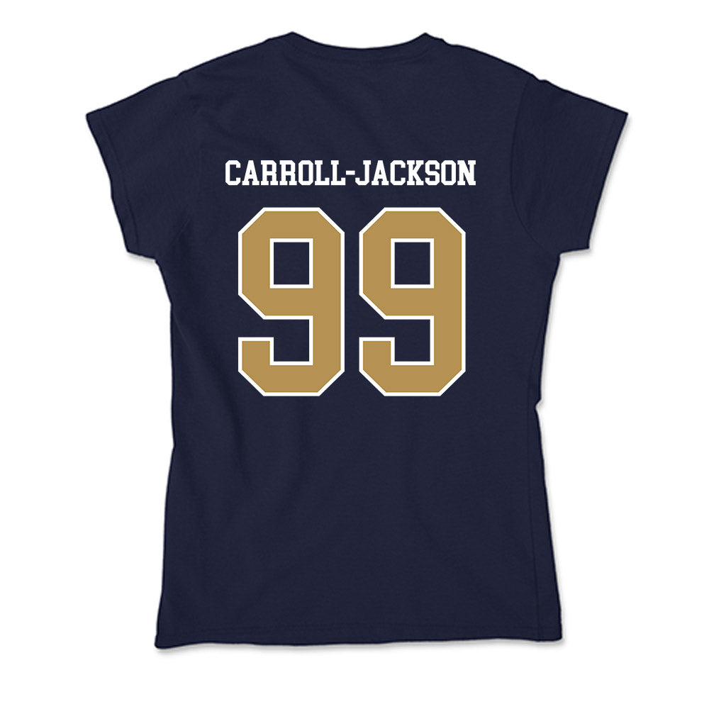 Georgia Tech - NCAA Football : Vincent Carroll-Jackson - Soft Style Women’s T-Shirt-1
