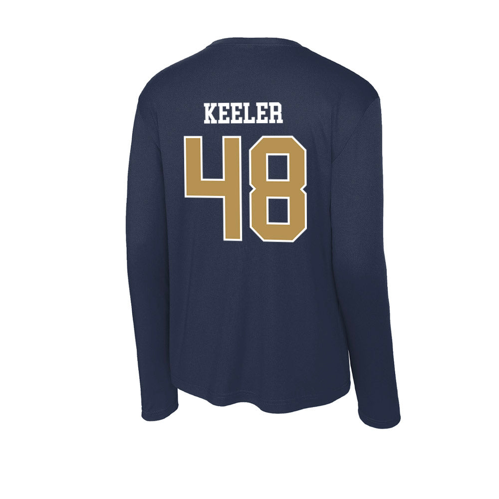Georgia Tech - NCAA Football : Cal Keeler - Activewear Long Sleeve T-Shirt-2