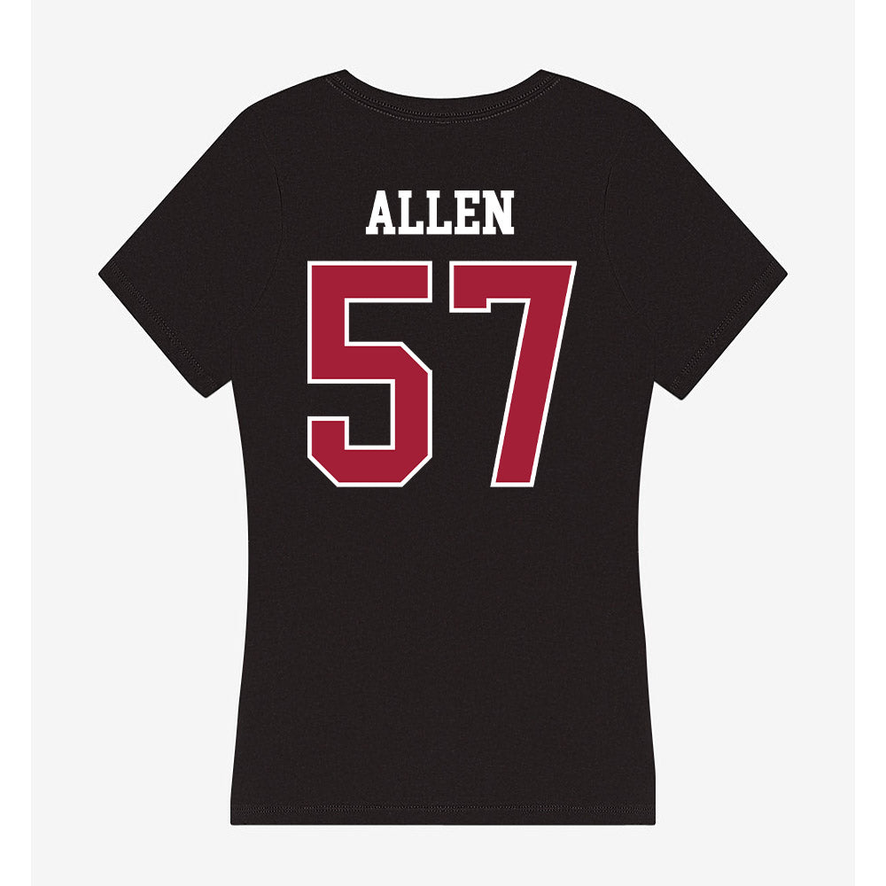 Oklahoma - NCAA Football : Gunnar Allen - Women's V-Neck T-Shirt-1