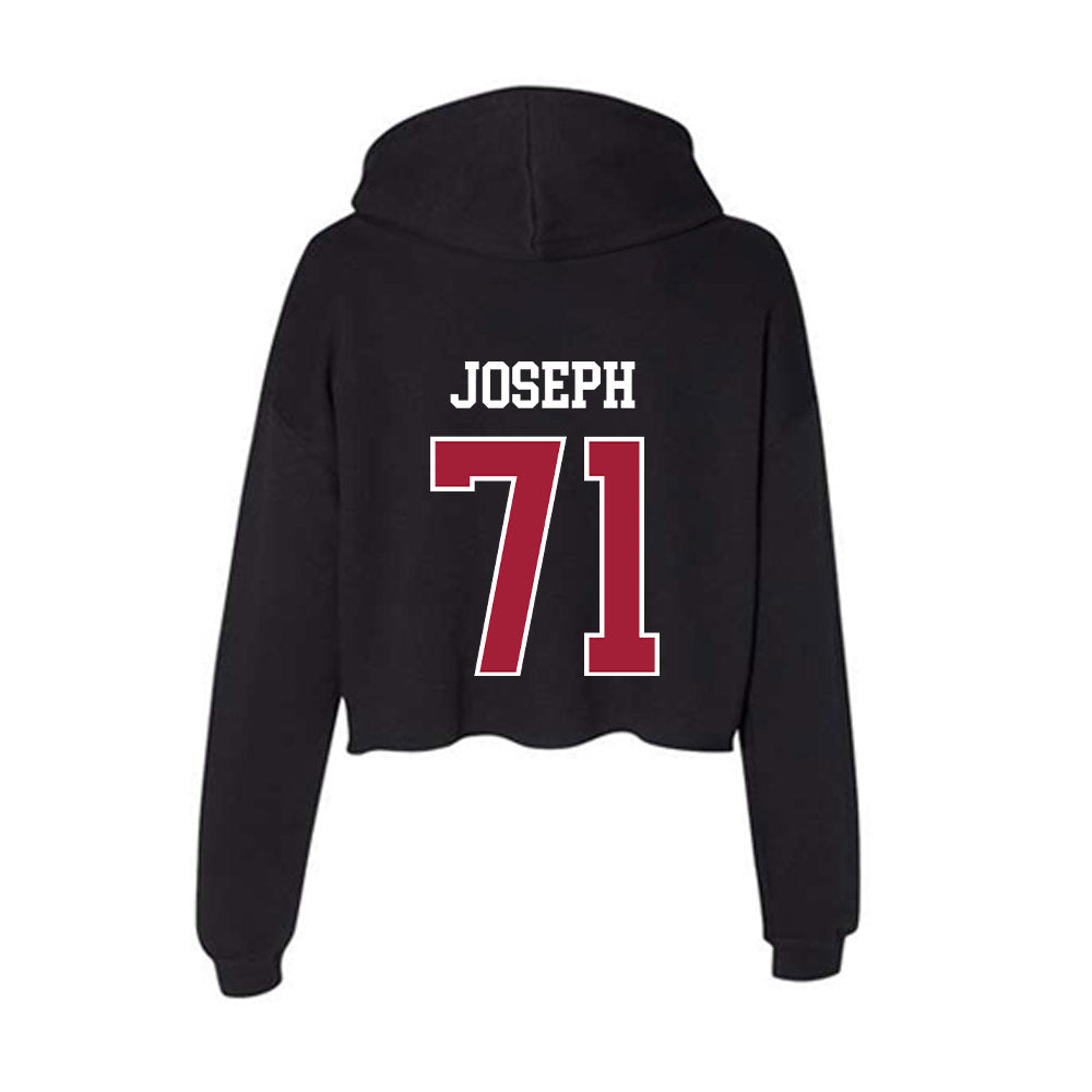 Oklahoma - NCAA Football : Peyton Joseph - Women's Crop Fleece Hooded Sweatshirt-1