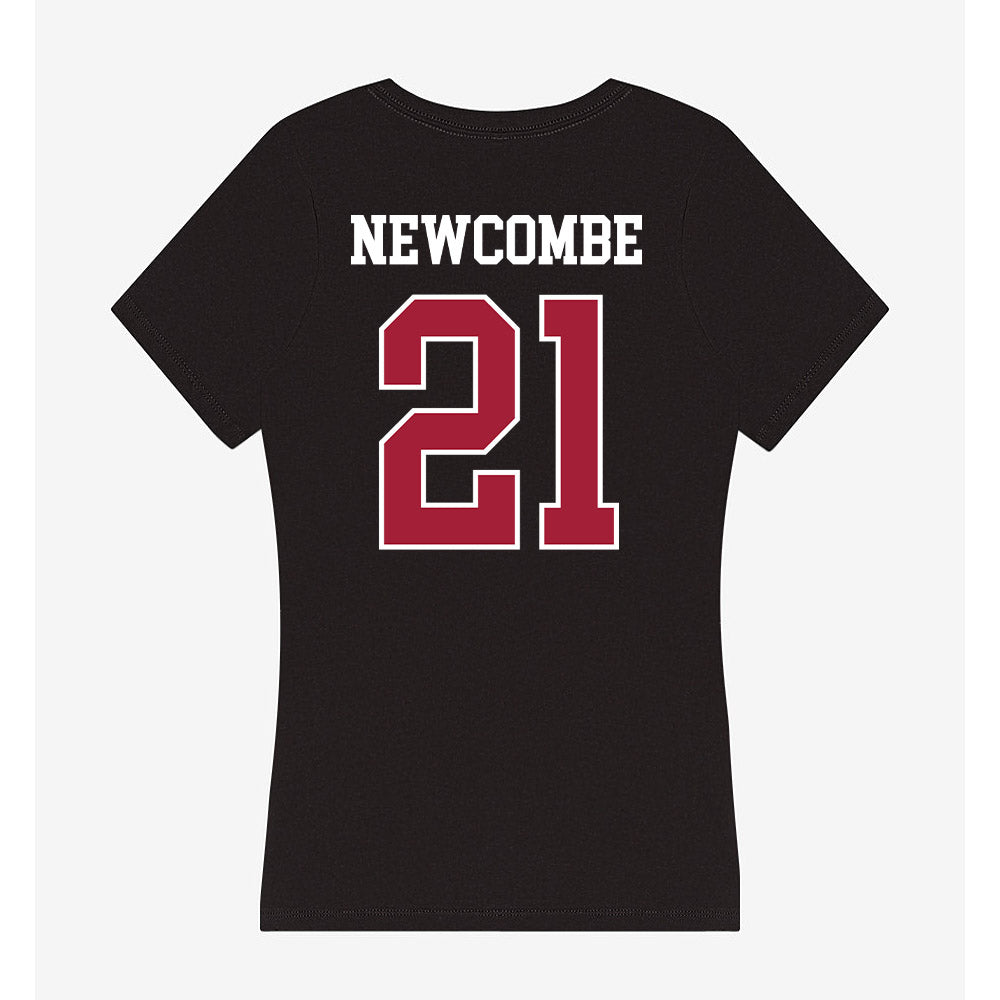 Oklahoma - NCAA Football : Jeremiah Newcombe - Women's V-Neck T-Shirt-1