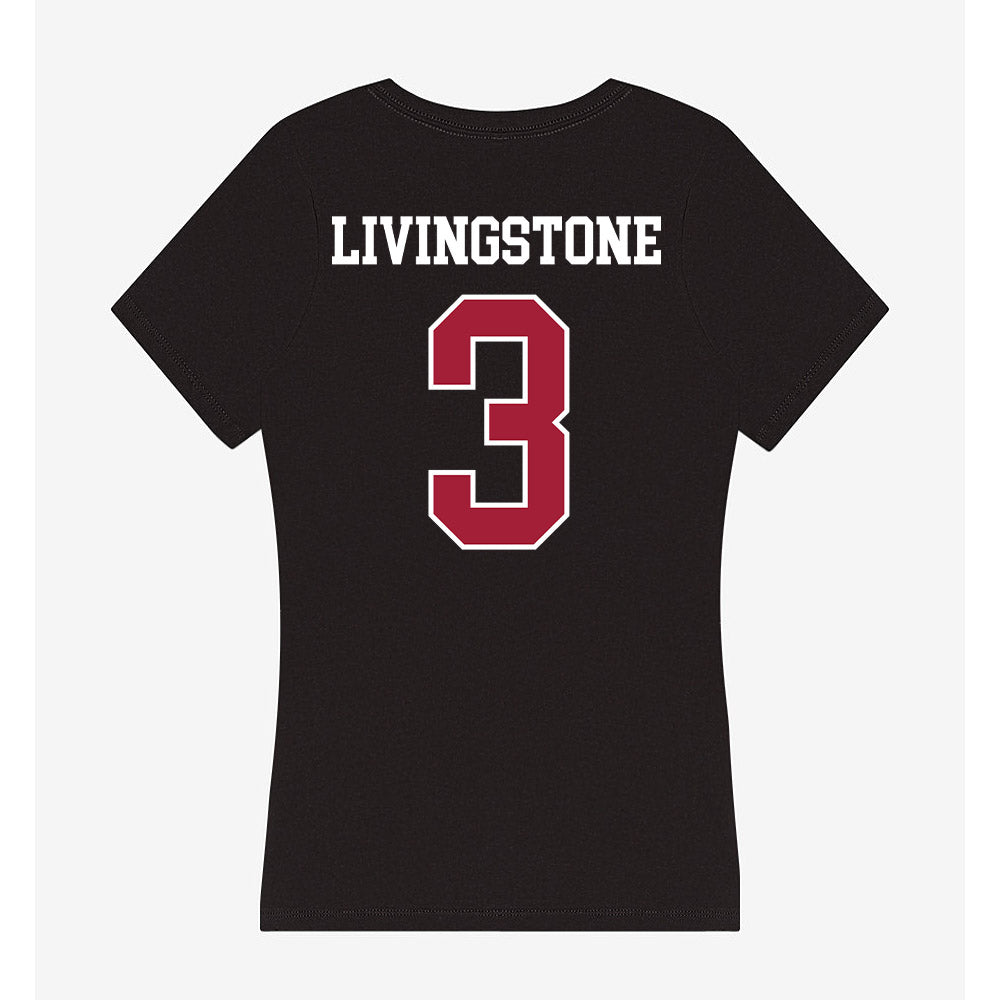Oklahoma - NCAA Football : Parker Livingstone - Women's V-Neck T-Shirt-1