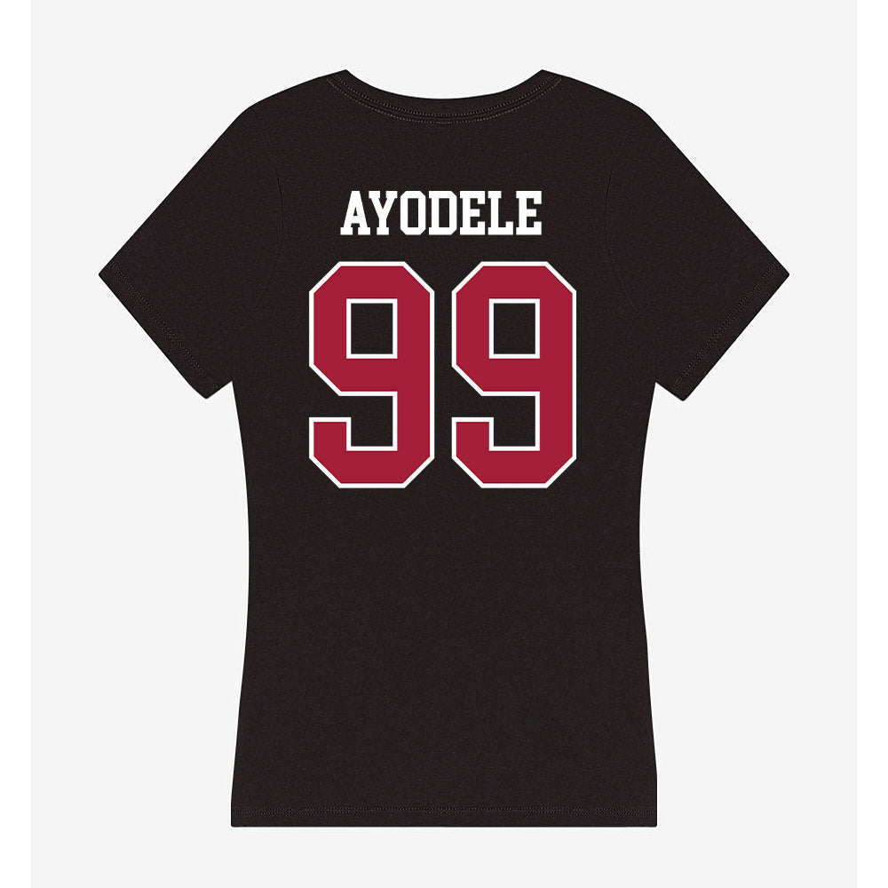 Oklahoma - NCAA Women's Soccer : Mojisola Ayodele - Women's V-Neck T-Shirt-1