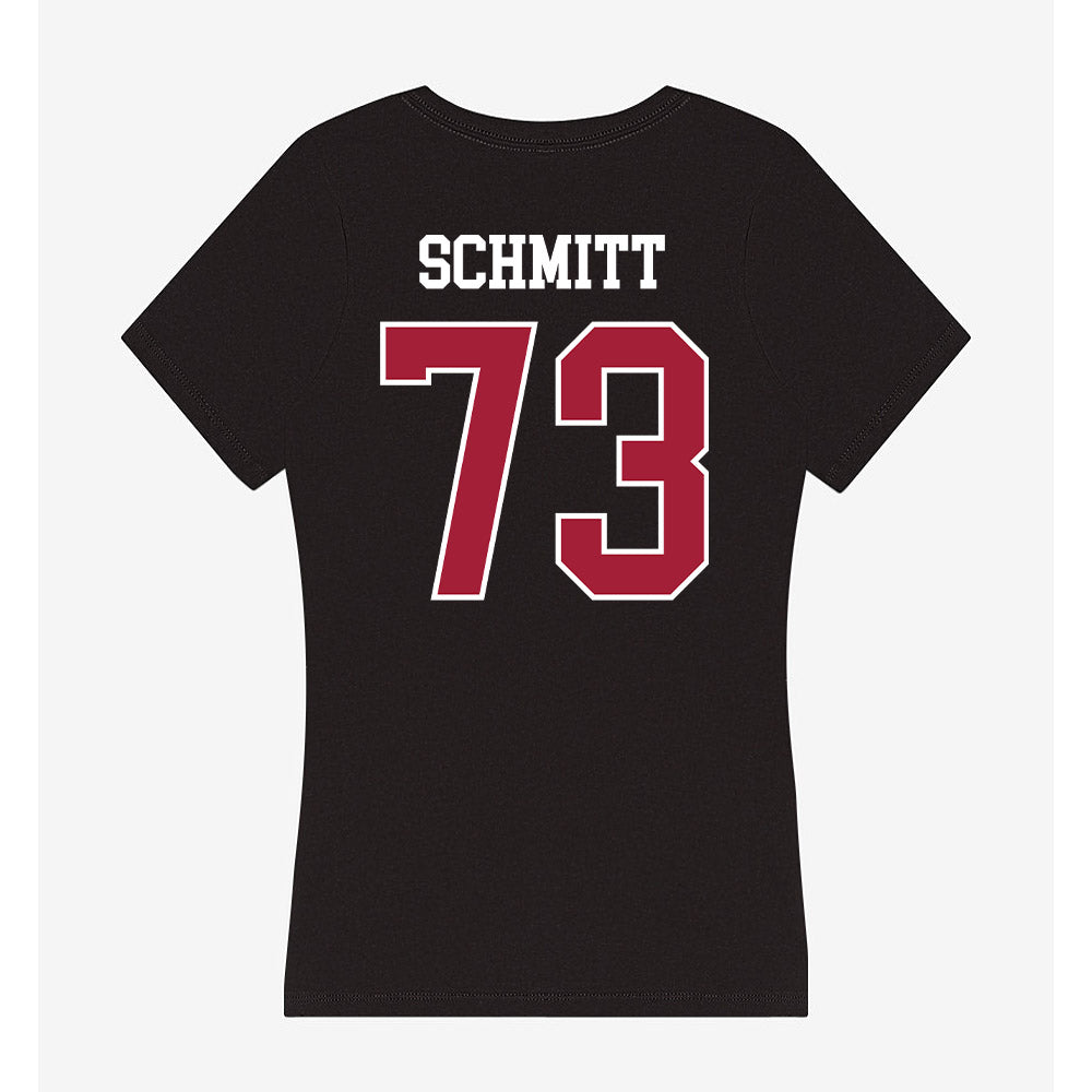 Oklahoma - NCAA Football : Deacon Schmitt - Women's V-Neck T-Shirt-1