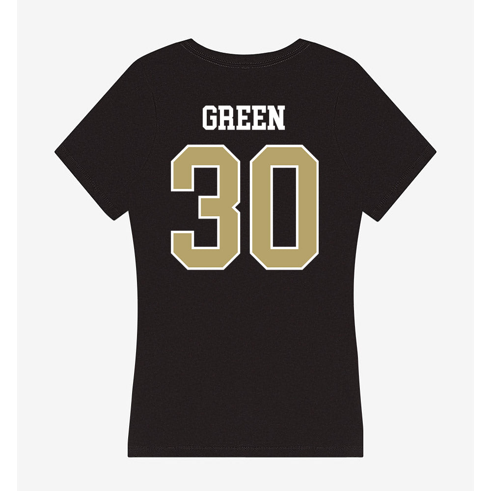 Central Florida - NCAA Women's Soccer : Virginia Green - Women's V-Neck T-Shirt-1