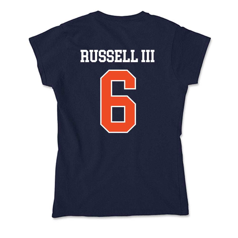 Syracuse - NCAA Men's Basketball : Calvin Russell III - Soft Style Women’s T-Shirt-1