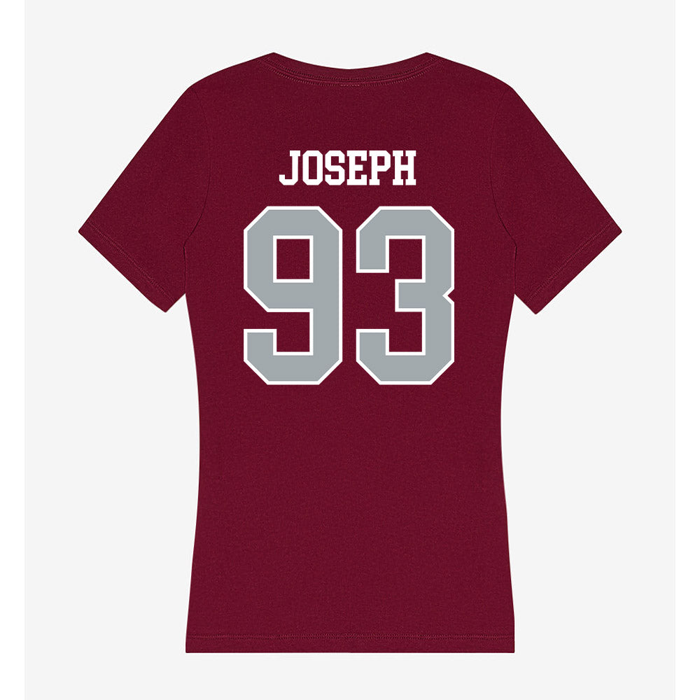 WSU - NCAA Football : JaVon Joseph - Women's V-Neck T-Shirt-1