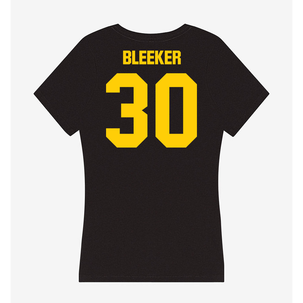 Iowa - NCAA Baseball : Jaron Bleeker - Women's V-Neck T-Shirt-1