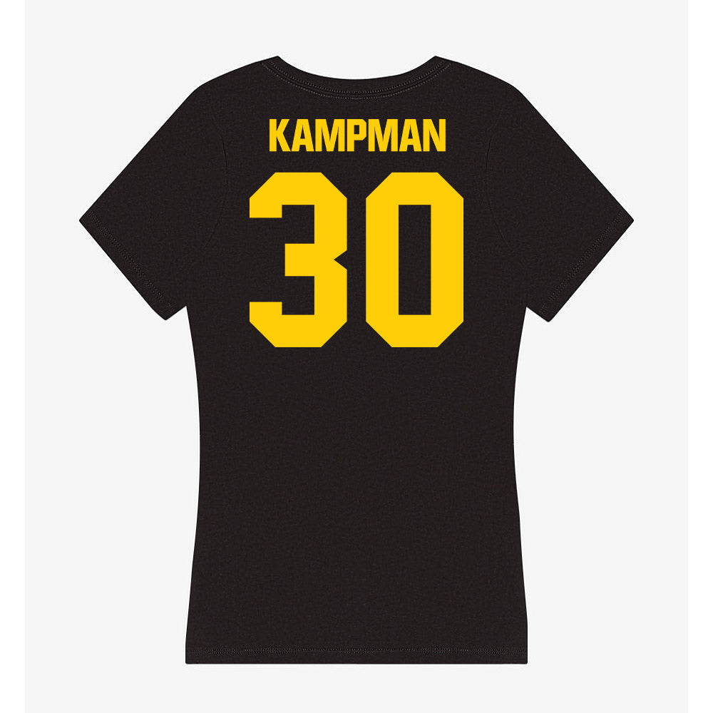 Iowa - NCAA Football : Eli Kampman - Women's V-Neck T-Shirt-1
