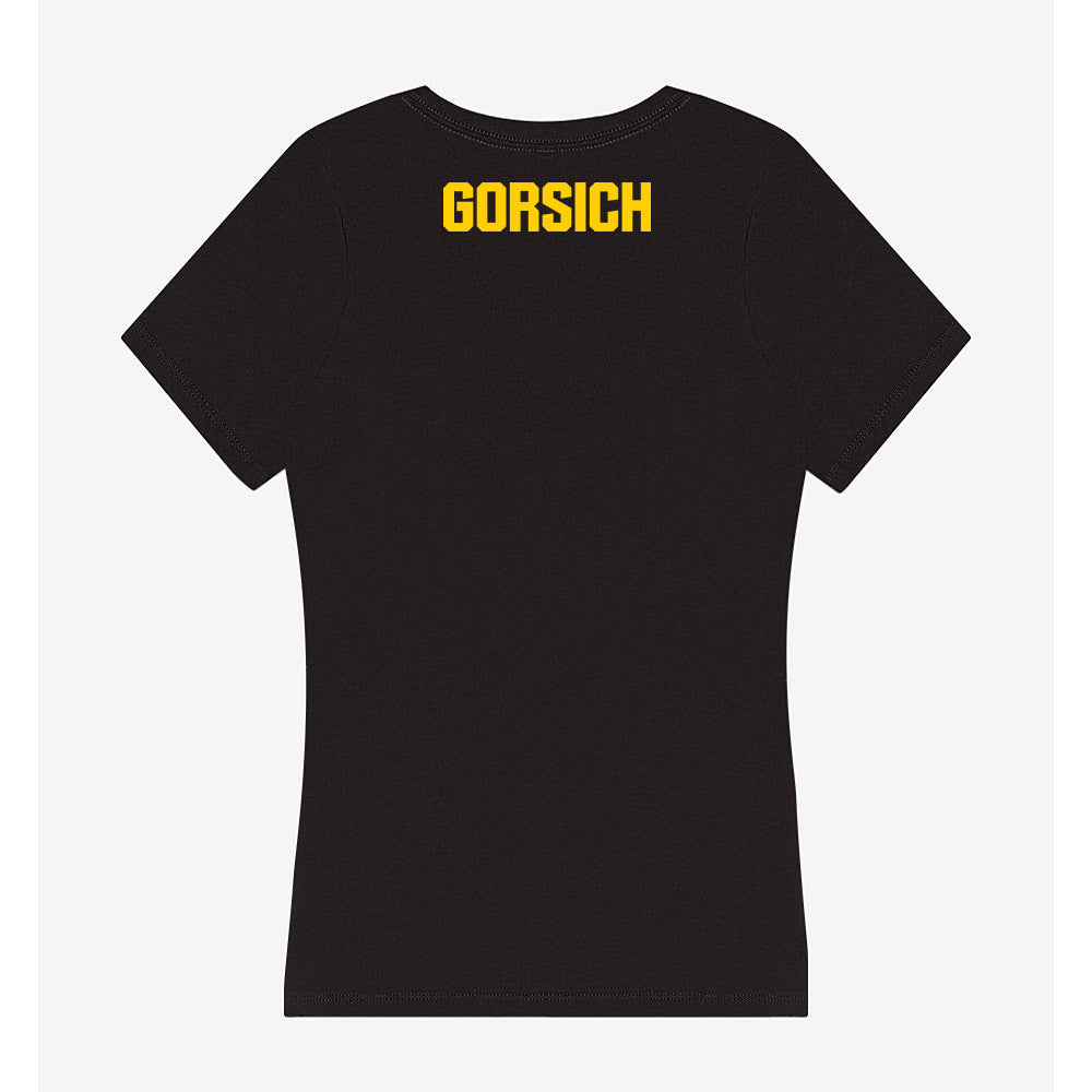 Iowa - NCAA Men's Track & Field : Nicholas Gorsich - Women's V-Neck T-Shirt-1