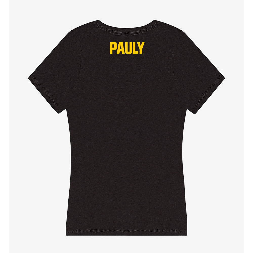 Iowa - NCAA Women's Swimming & Diving : Geneva Pauly - Women's V-Neck T-Shirt-1