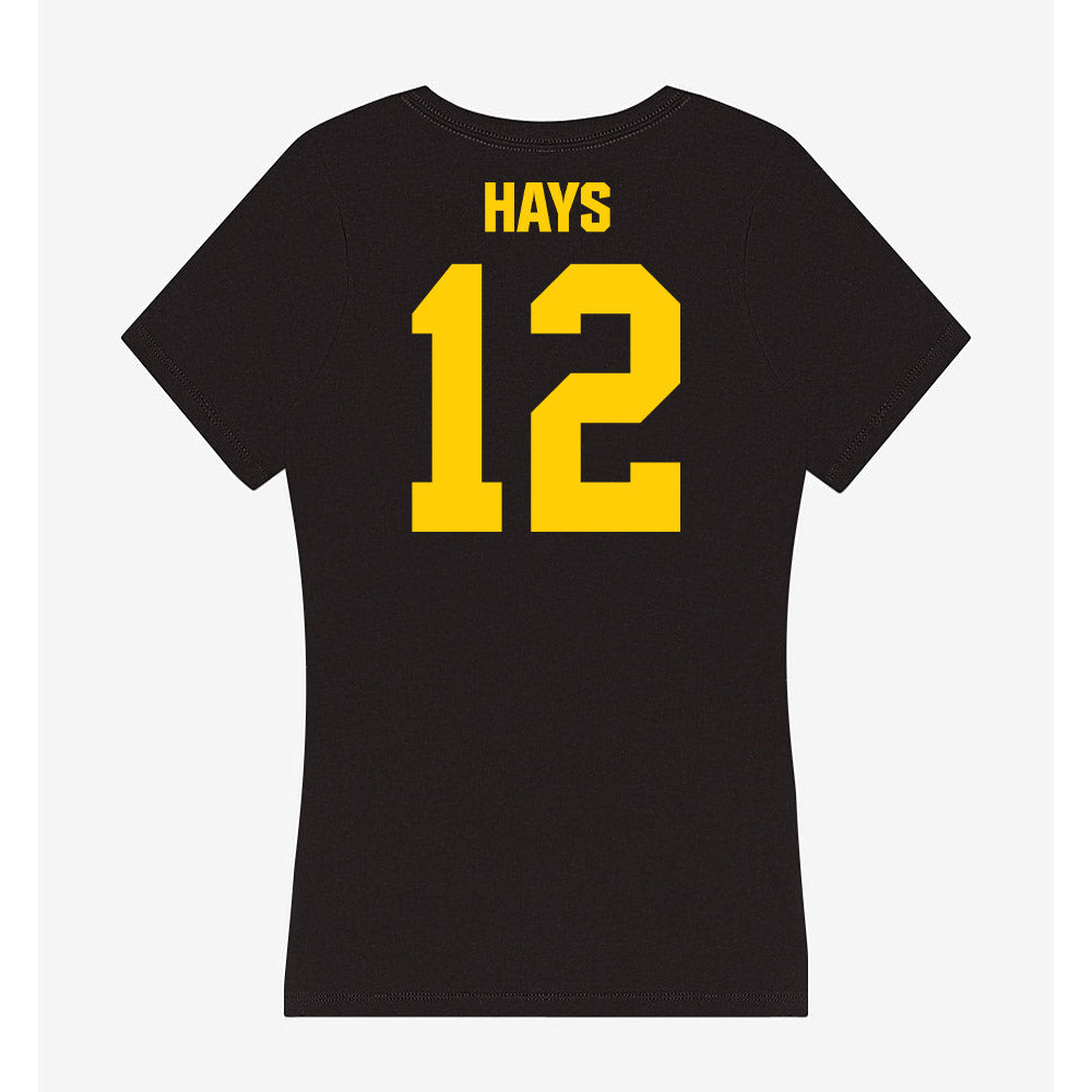 Iowa - NCAA Women's Basketball : Layla Hays - Women's V-Neck T-Shirt-1