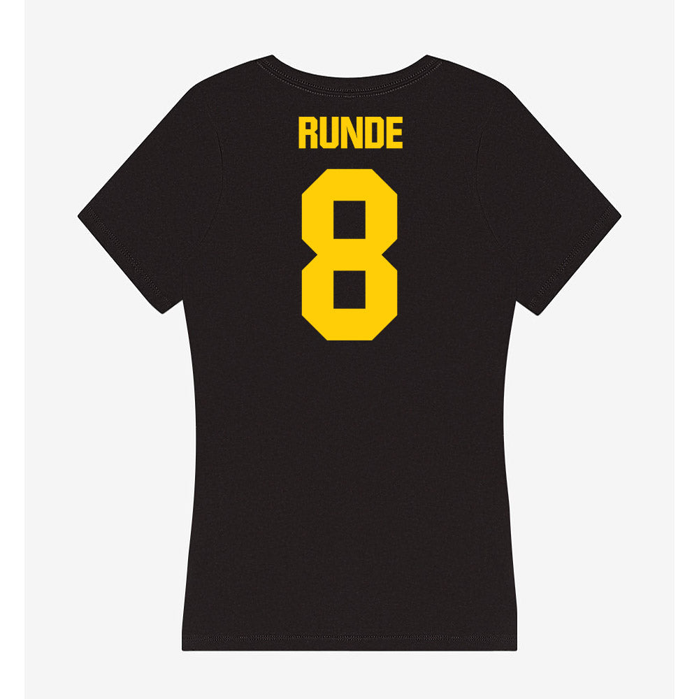 Iowa - NCAA Baseball : Logan Runde - Women's V-Neck T-Shirt-1