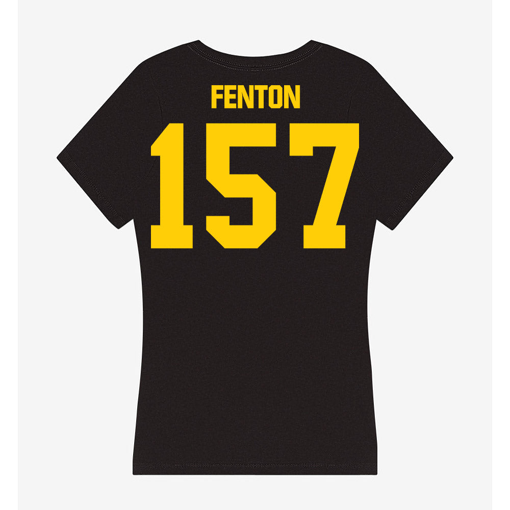 Iowa - NCAA Men's Wrestling : Isaiah Fenton - Women's V-Neck T-Shirt-1