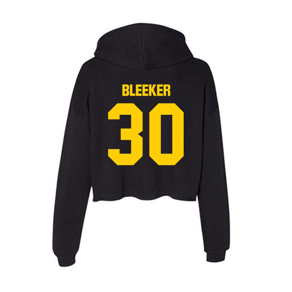 Iowa - NCAA Baseball : Jaron Bleeker - Women's Crop Fleece Hoodie-1
