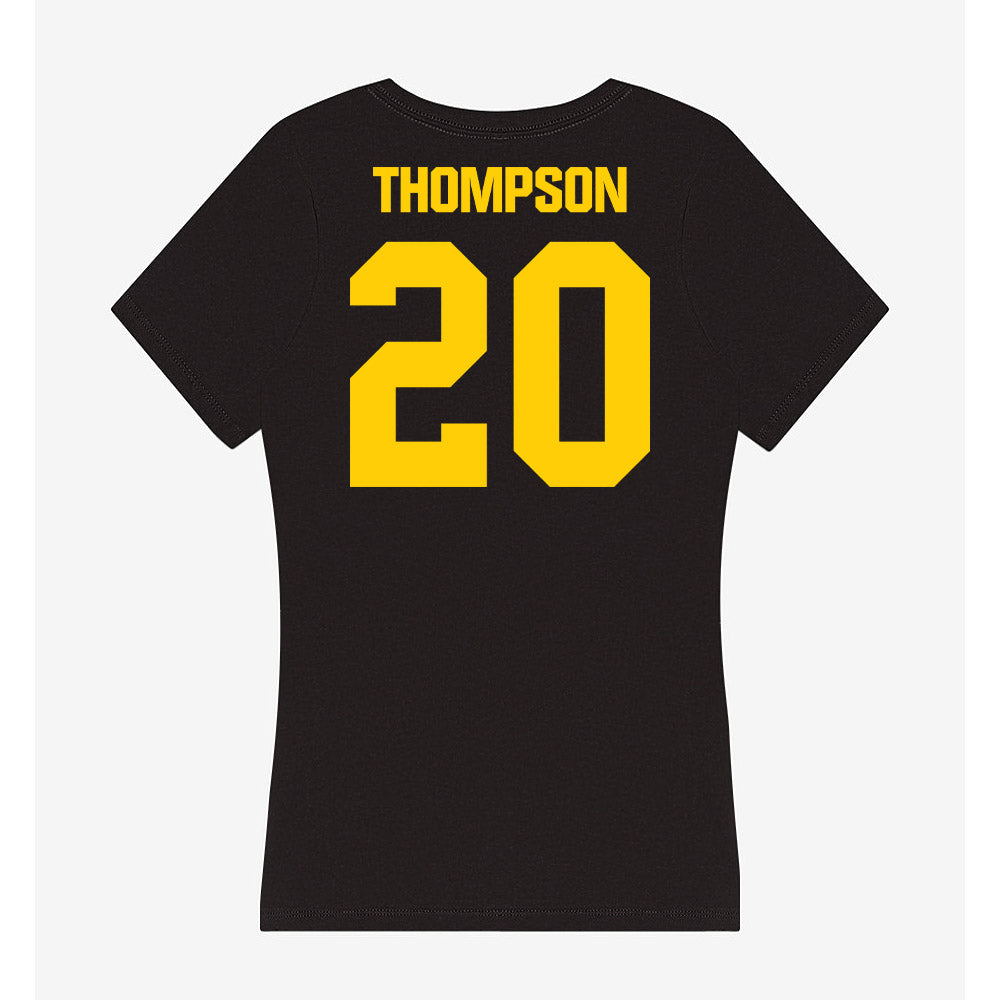 Iowa - NCAA Men's Basketball : Trey Thompson - Women's V-Neck T-Shirt-1