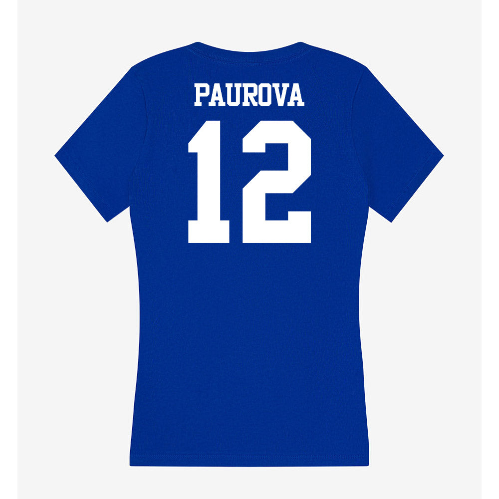 Kentucky - NCAA Women's Basketball : Dominika Paurova - Women's V-Neck T-Shirt-1